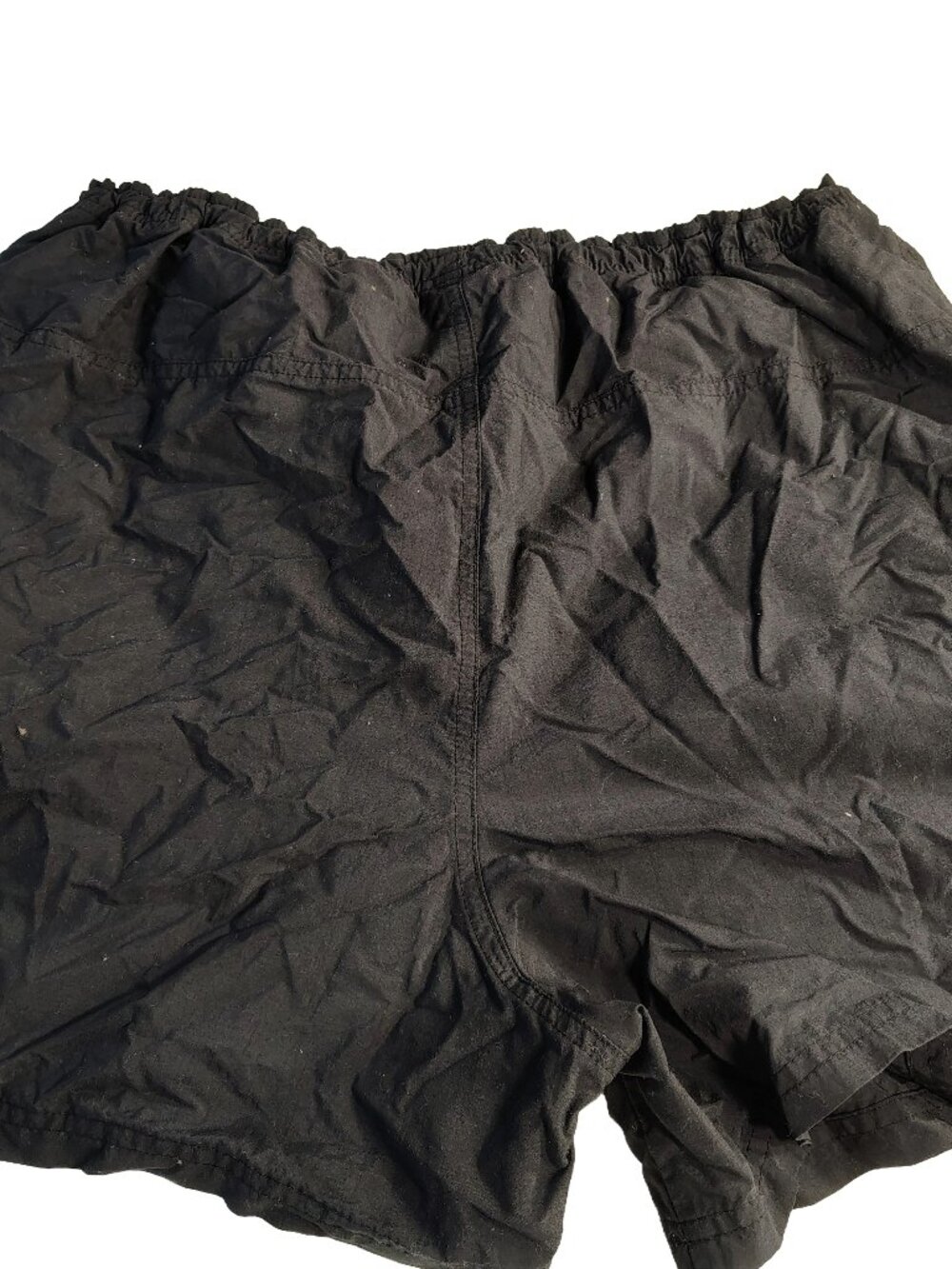 Men's Vintage 90's Black Large Wilson Elastic Waist Athletic Shorts